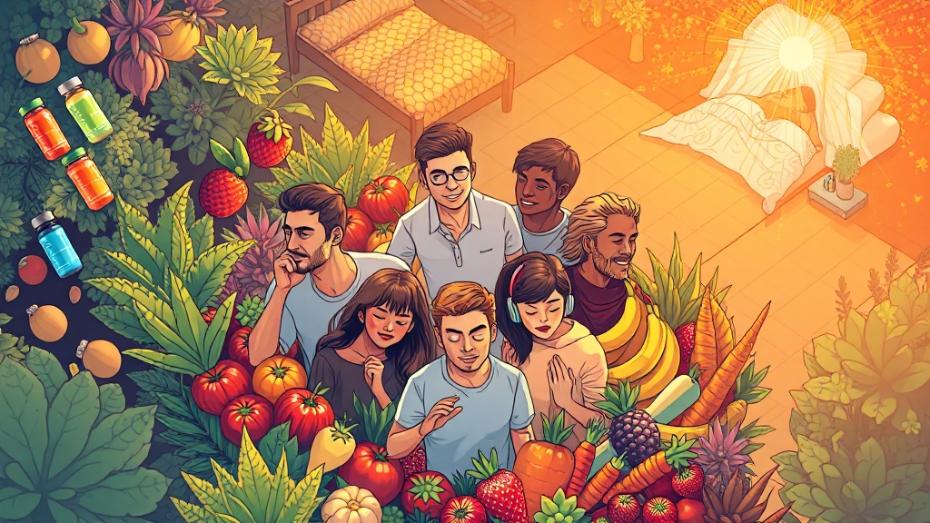 면역력 강화, 생활 속 실천 전략 (illustration 스타일)