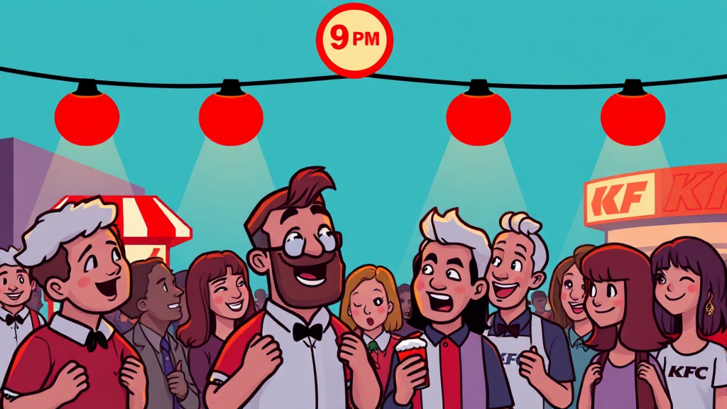 KFC 치킨나이트란? (cartoon 스타일)