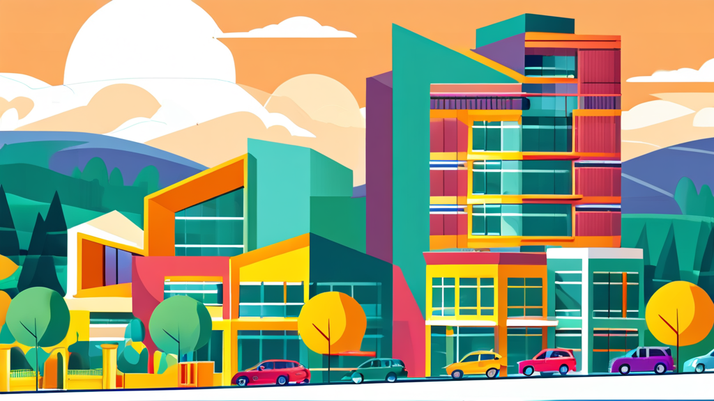 탄탄한 교육 환경, 안심하고 자녀 교육 (illustration 스타일)