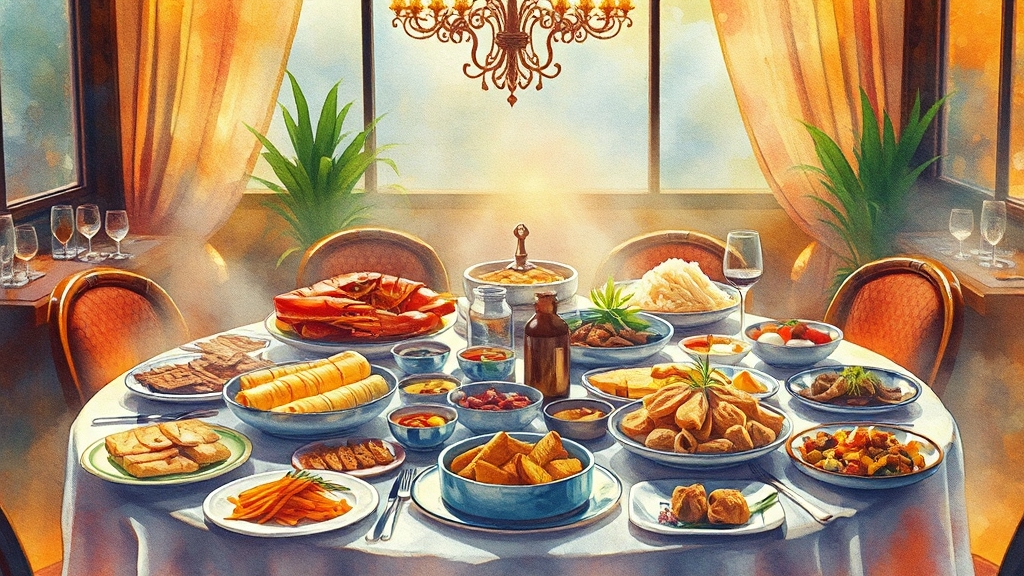 KL 맛집 여행 꿀팁 일러스트