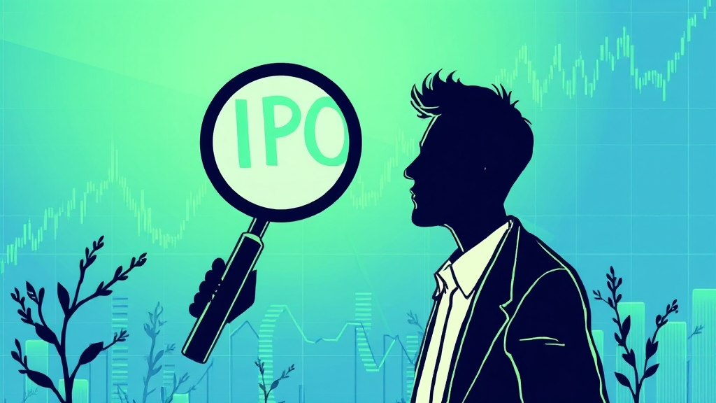 상장 정보 및 유통 계획 (illustration 스타일)