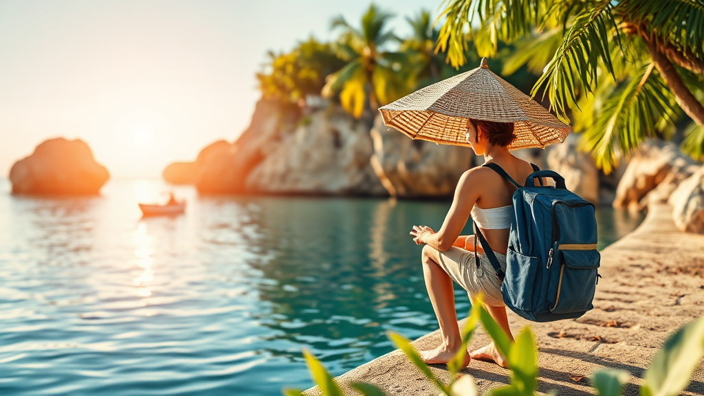 해외여행자 보험, 왜 필요할까요? 든든한 여행의 시작 (realistic 스타일)