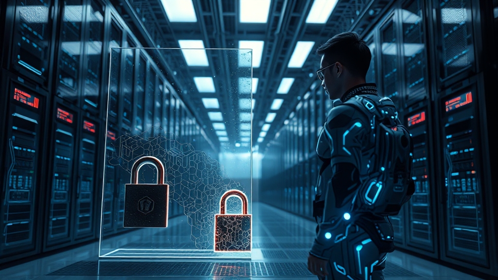 데이터 보안, 왜 중요할까요? (realistic 스타일)