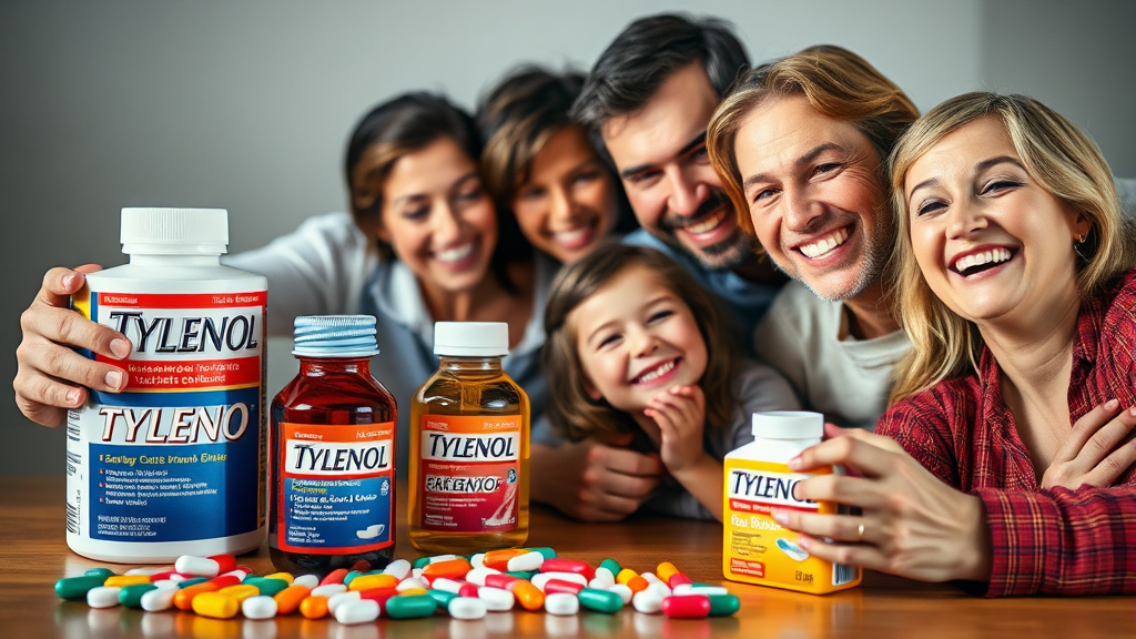 타이레놀 종류별 특징 & 선택 (realistic 스타일)