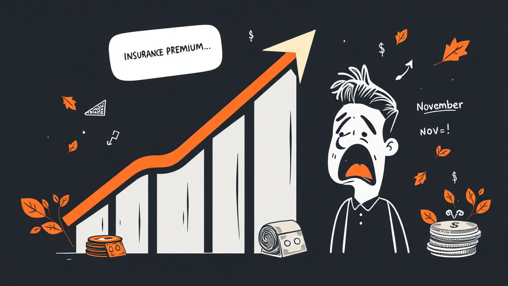 지역가입자 보험료 인상 배경 (illustration 스타일)