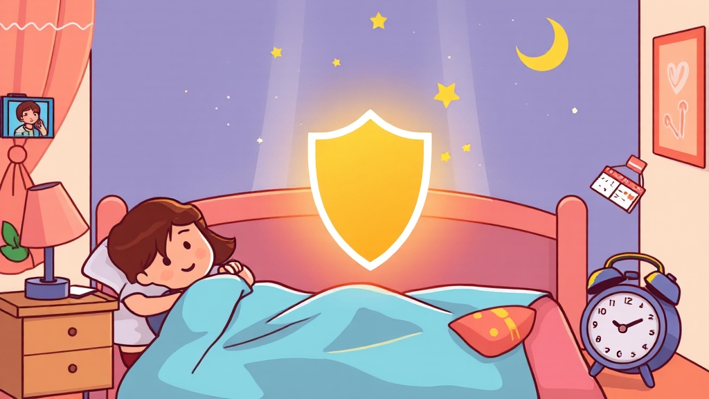 보호 조치 효력 유지 및 관리 (cartoon 스타일)