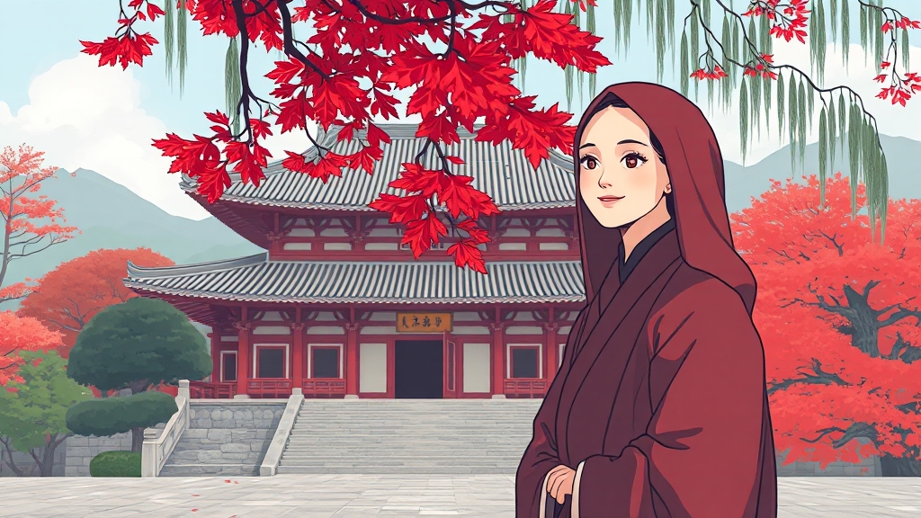 운문사 소개: 천년의 역사 (illustration 스타일)