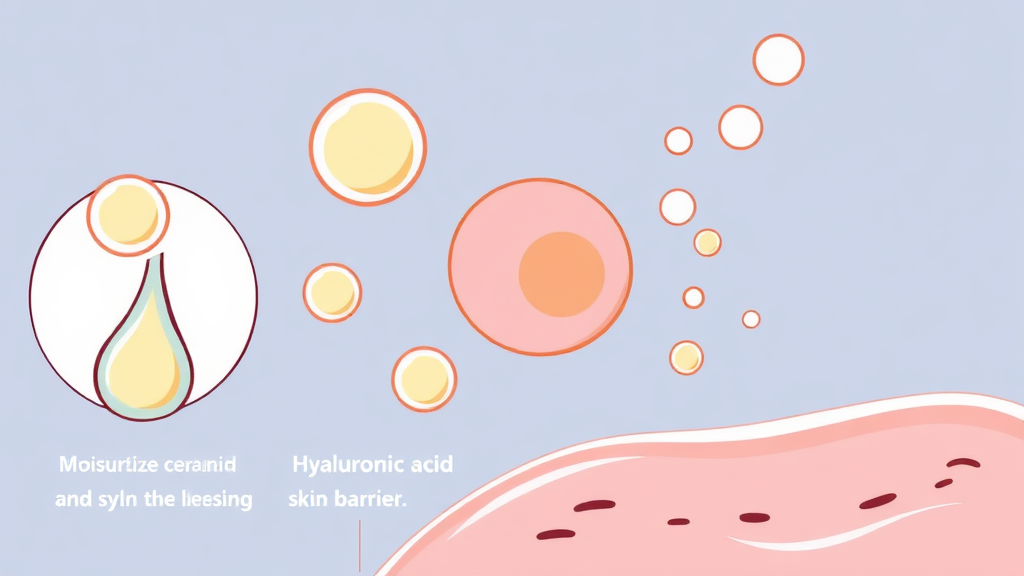 건성 피부를 위한 기초 화장품 선택 가이드 (cartoon 스타일)