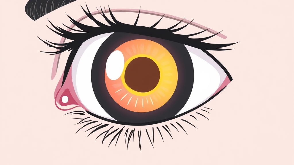 눈곱 색깔로 알아보는 눈 건강 신호 (illustration 스타일)