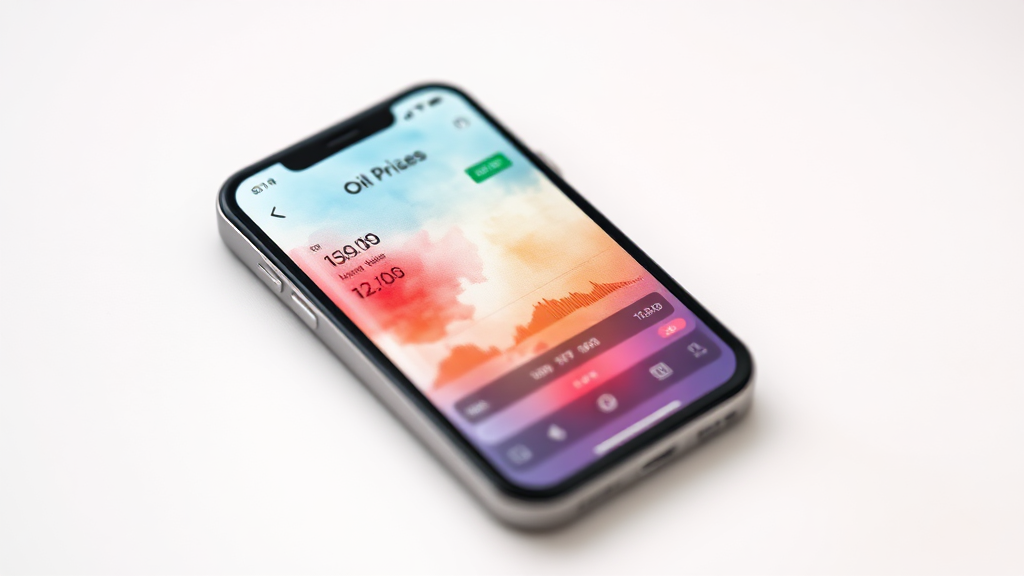 실시간 국제유가 시세 확인: 현재 유가 현황 파악하기 (watercolor 스타일)