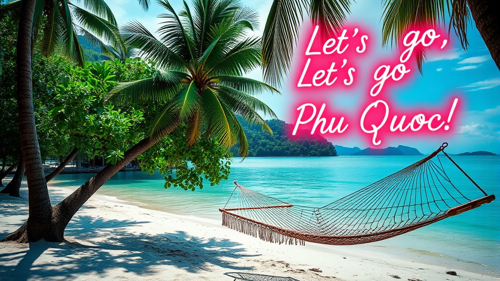 푸꾸옥 여행, 지금 바로 시작하세요! (realistic 스타일)