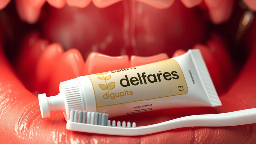 잇몸 건강, 치약 선택이 중요! (realistic 스타일)