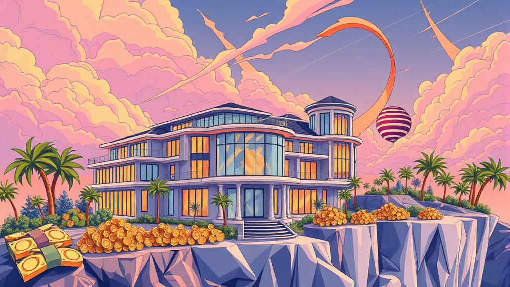 고가 주택 시장의 초양극화와 향후 전망 (illustration 스타일)