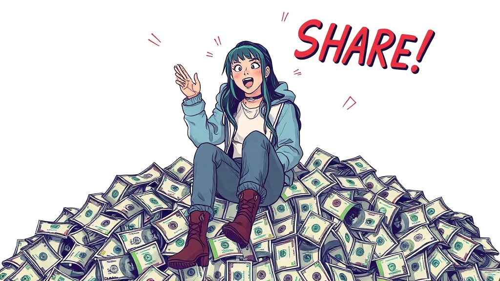 억만장자 향한 소신 발언 (illustration 스타일)