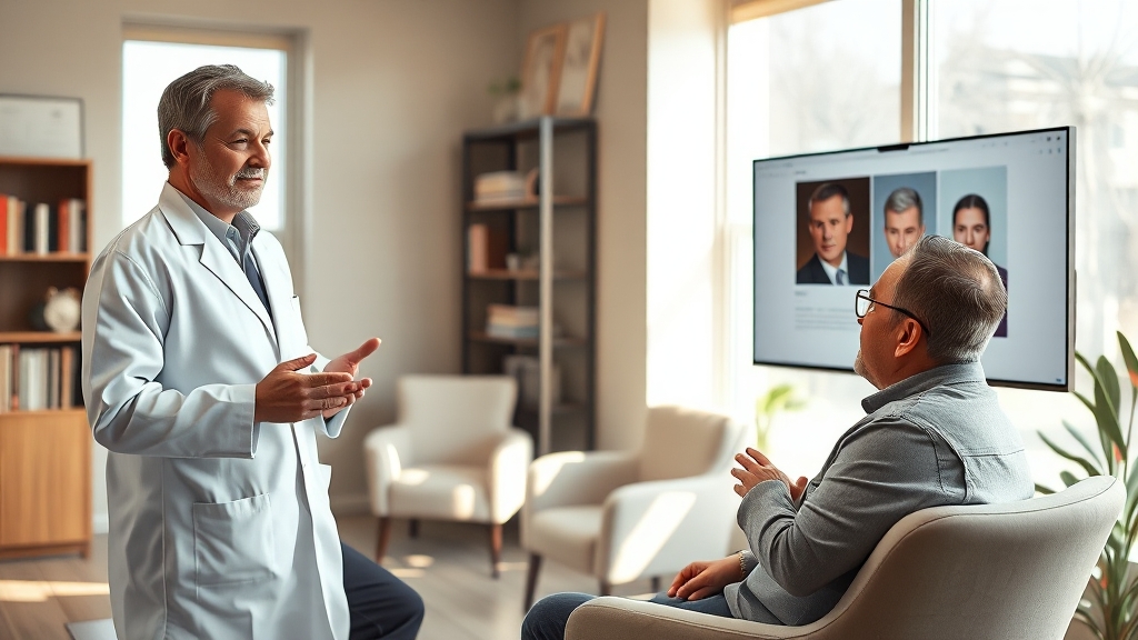 병원 선택, 무엇을 고려해야 할까요? (realistic 스타일)