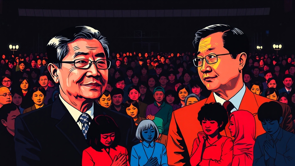 정치권 인사들의 추모 메시지 (popart 스타일)
