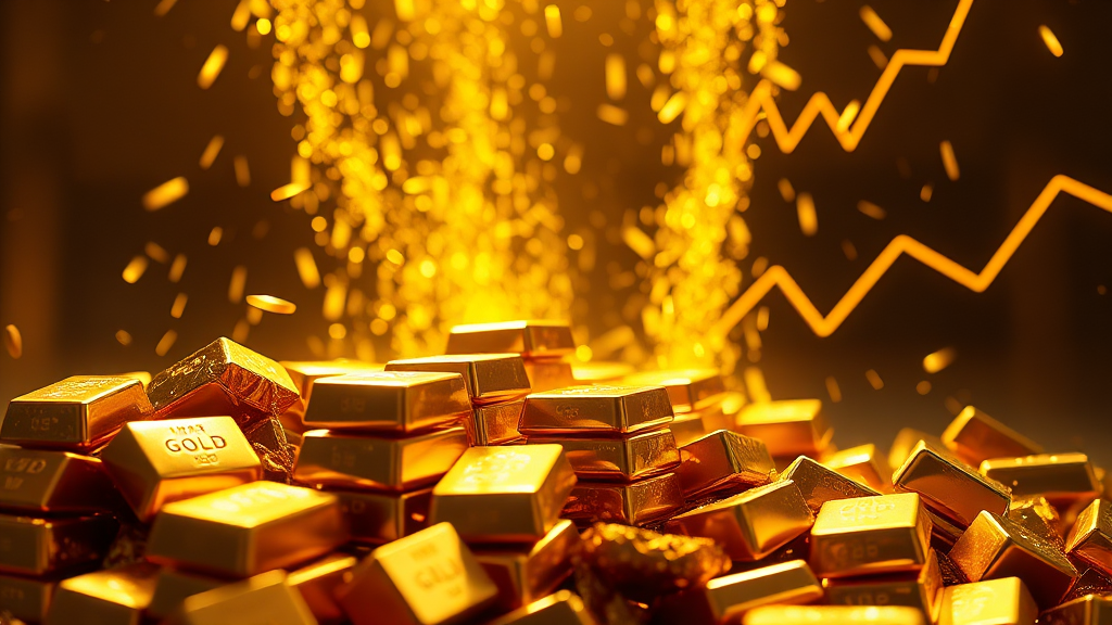 과거 금값 폭등 순간들 (realistic 스타일)