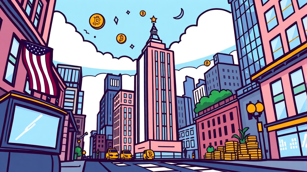 미국 증시 토큰화 주목 이유 (cartoon 스타일)