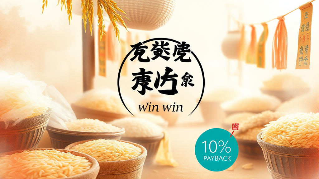 쌀 구매 시 상생페이백 활용법 (watercolor 스타일)