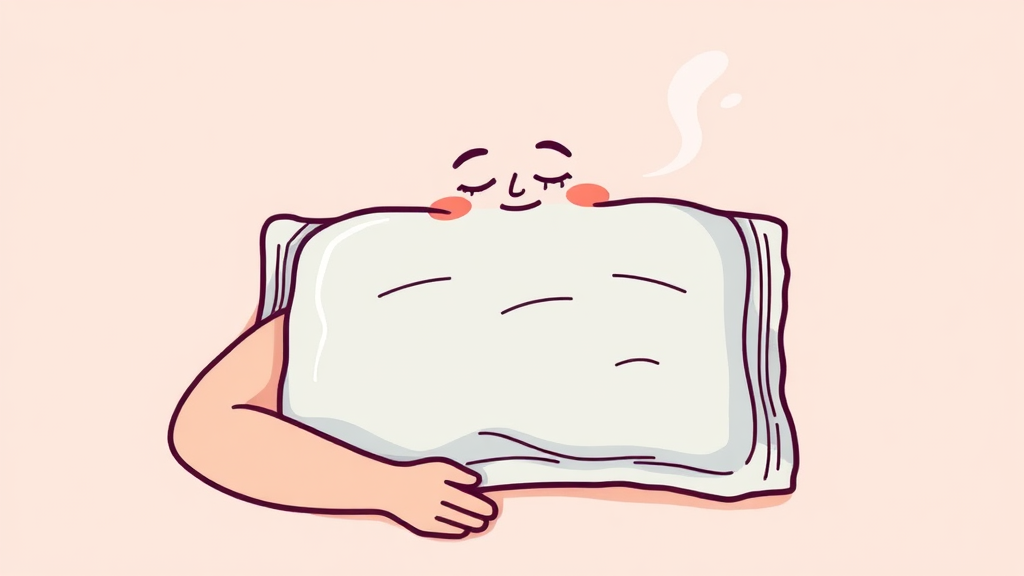 찜질, 왜 효과가 있을까? (illustration 스타일)