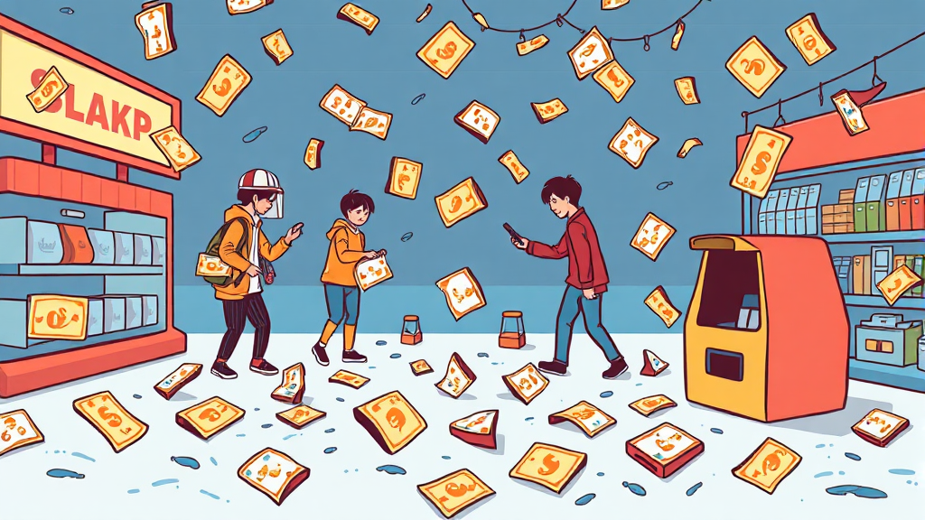 5만원 보상, 혜택일까? 소비 유도일까? (cartoon 스타일)