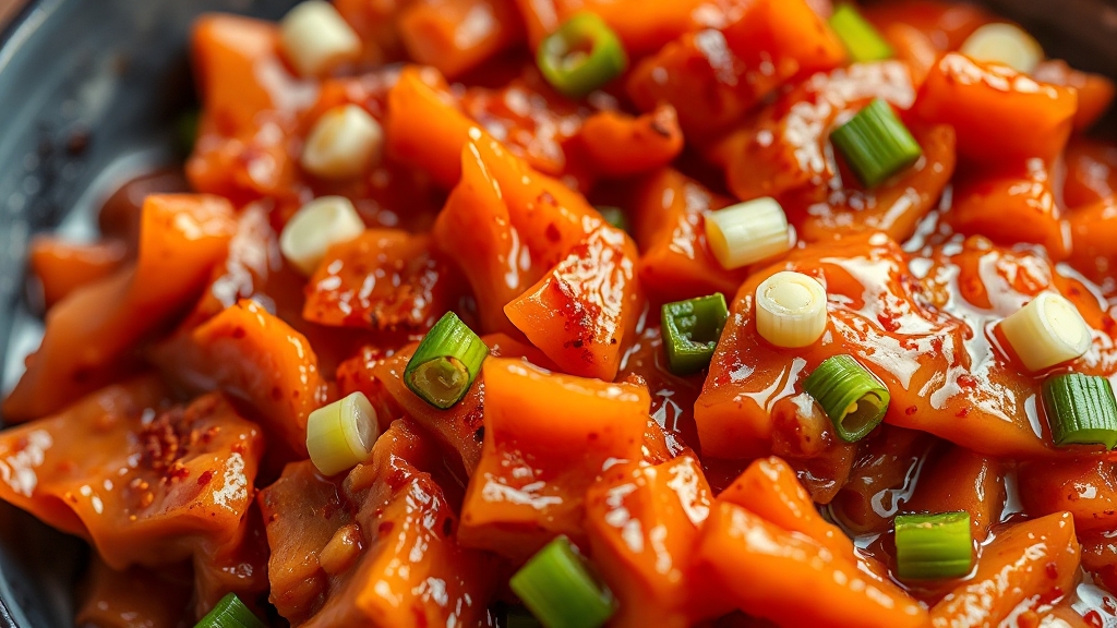 파김치 맛 UP 꿀팁 (realistic 스타일)