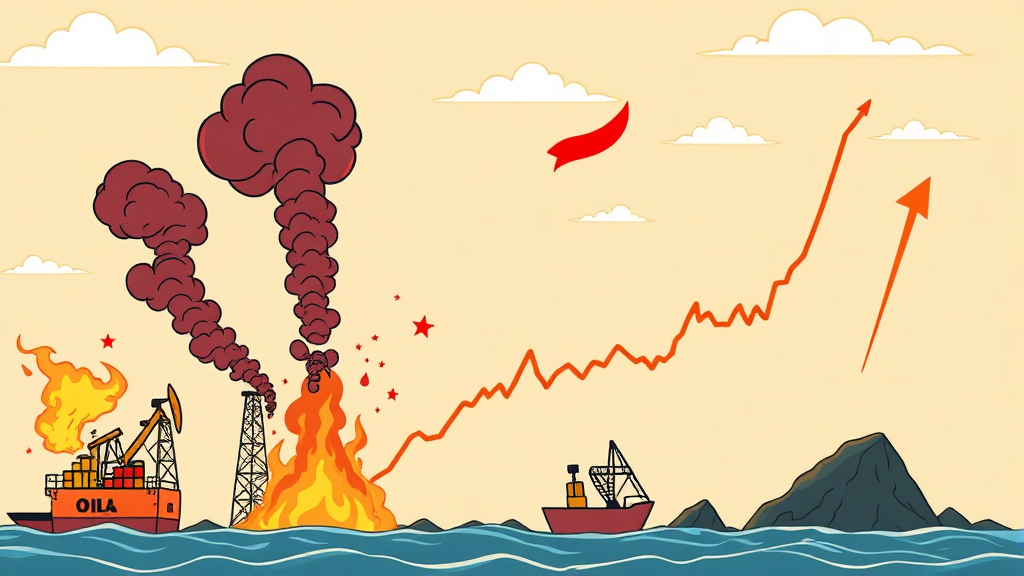 호르무즈 해협 봉쇄, 주목해야 할 석유 관련주 (cartoon 스타일)