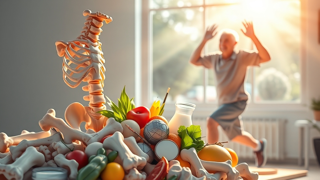 골다공증, 치료는 어떻게 진행될까요? (illustration 스타일)