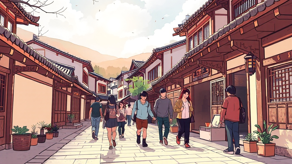 전주 여행 꿀팁 (illustration 스타일)