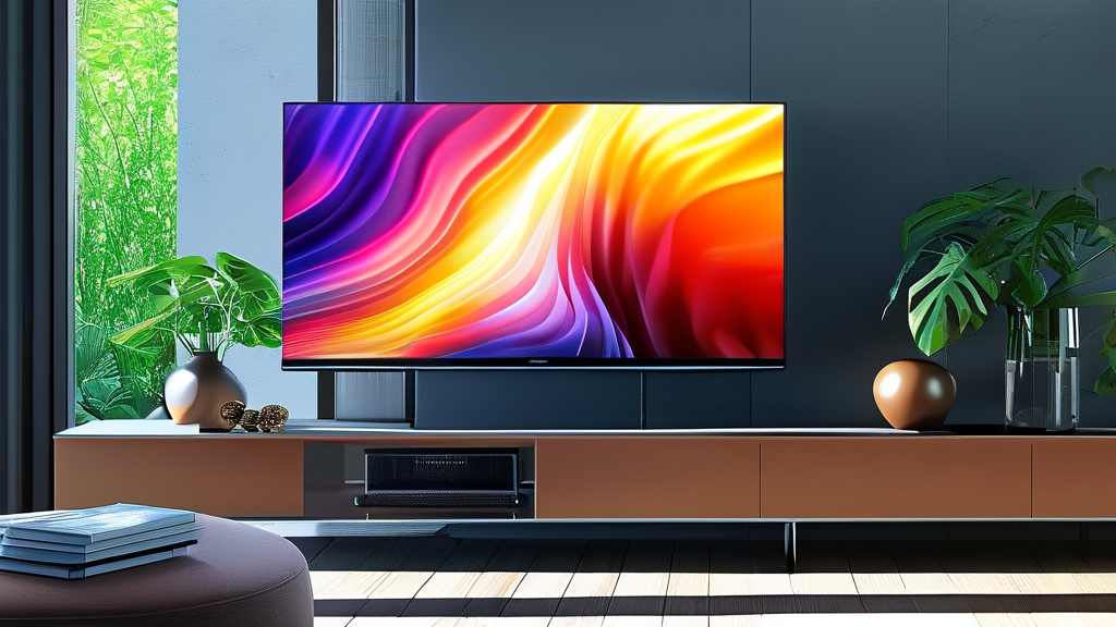 TCL C855 시리즈: 최신 기술의 집약체 (realistic 스타일)