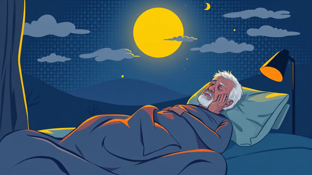 불면증 증상, 유형별 파악 (illustration 스타일)