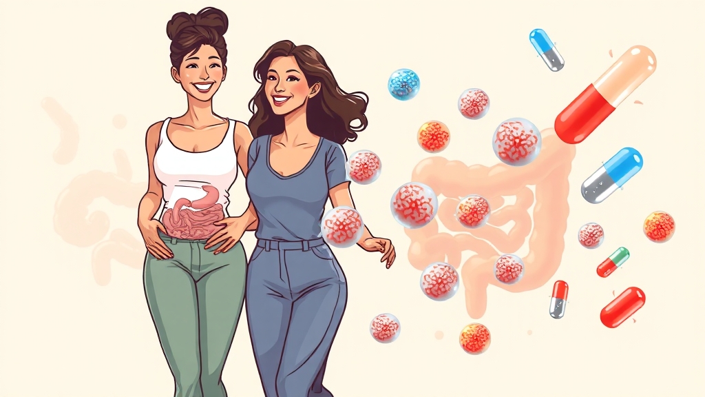 BNR17 유산균 효과 (cartoon 스타일)