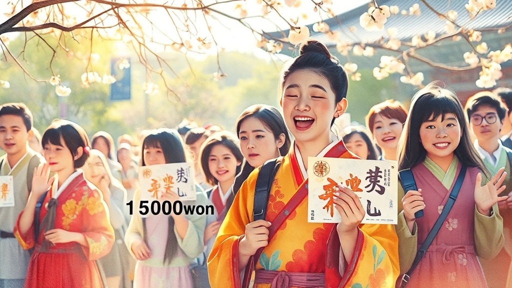 축제 예약, 어떻게 하나요? (watercolor 스타일)