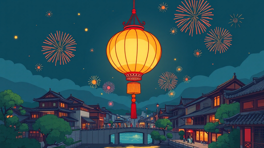 축제의 시작: 개요와 역사 (cartoon 스타일)