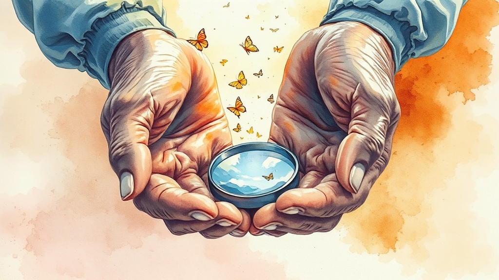 치매 초기 증상 체크리스트 (watercolor 스타일)