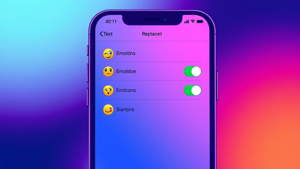 아이폰 텍스트 대치 활용 (cartoon 스타일)