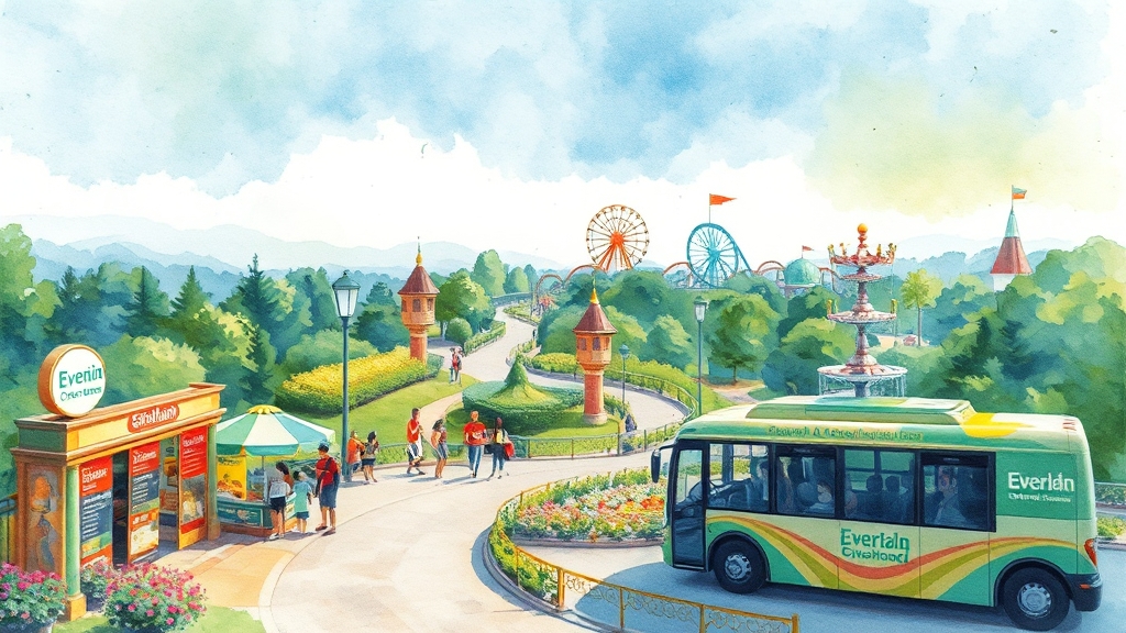 에버랜드, 알뜰하게 즐겨보세요! (watercolor 스타일)