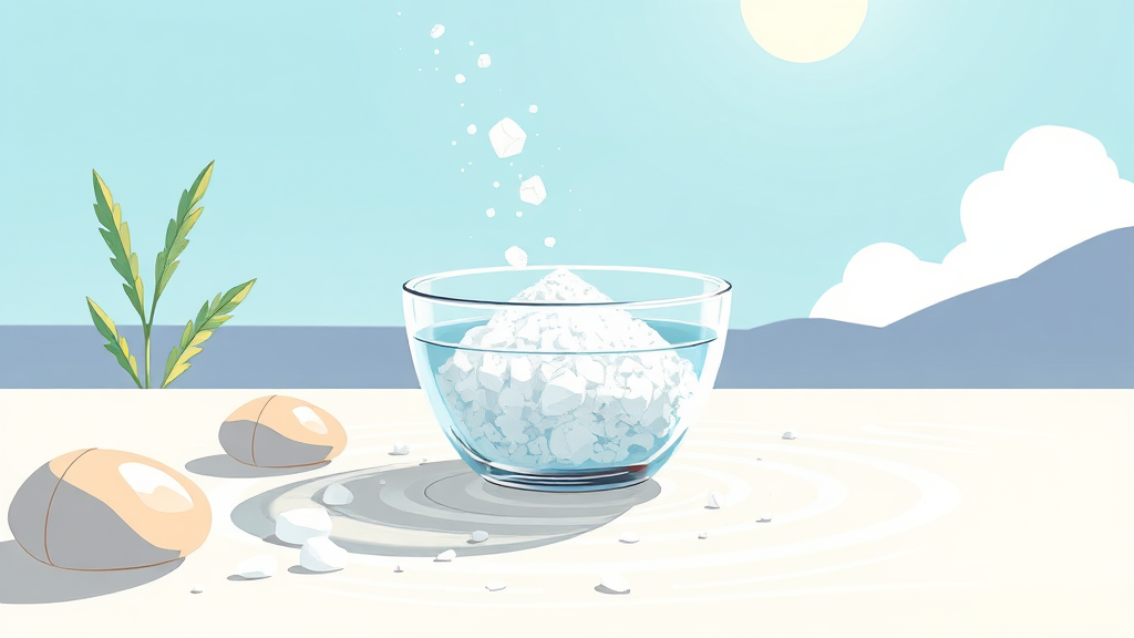 문정희 납작배 비결! 토판염 소금물 A to Z 6 토판염 소금물, 제대로 마시는 법 (illustration 스타일)