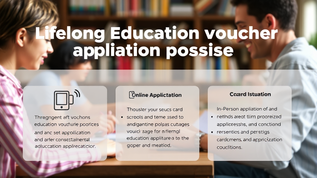 평생교육이용권, 어떻게 신청하나요? (신청 방법 및 절차) (realistic 스타일)