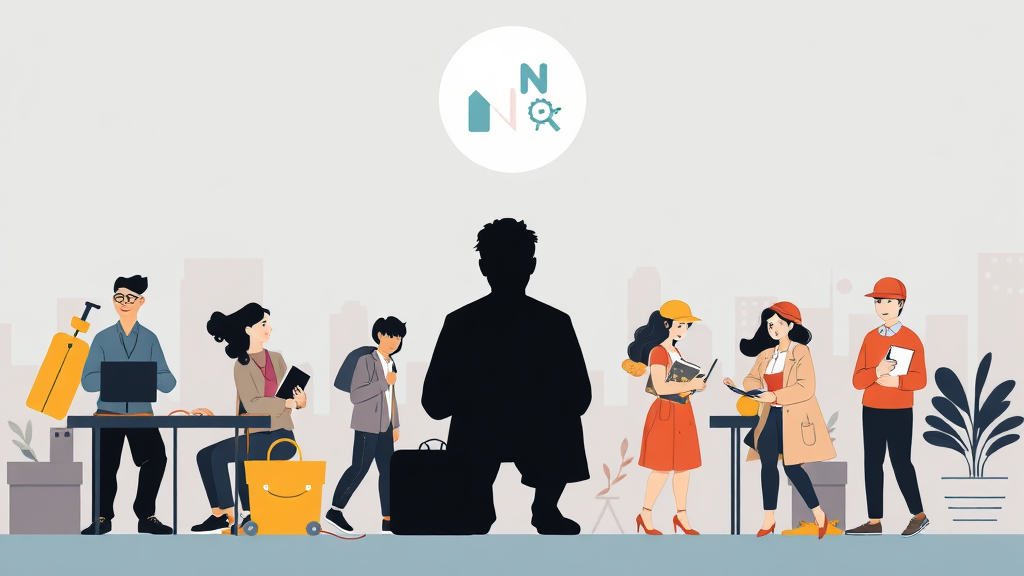 사회/문화: N잡러 현상과 흥미로운 사건 사고들 (illustration 스타일)