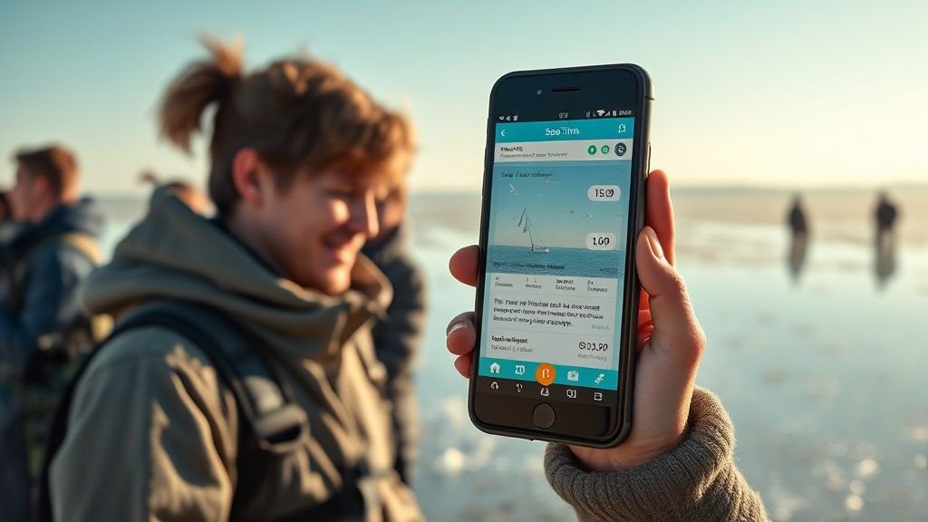 서해안 주요 지역별 물때 정보 (realistic 스타일)