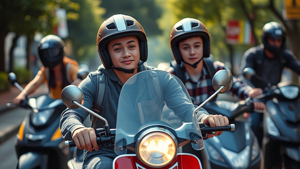 킥보드 관련 법규, 제대로 알고 있나요? (realistic 스타일)