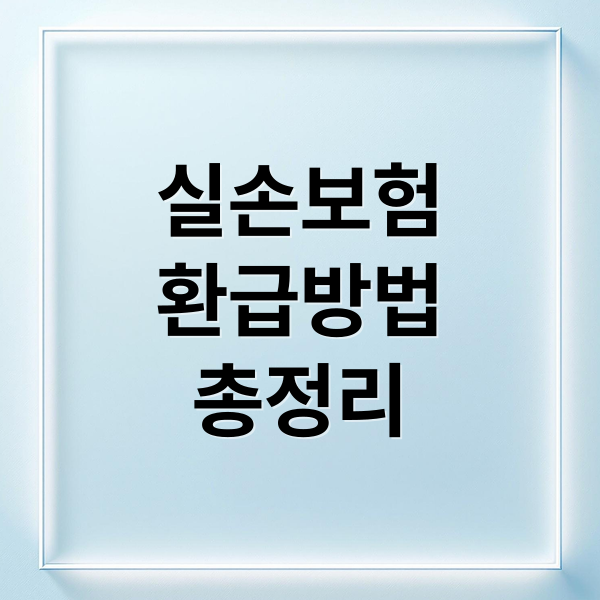 실손보험
환급방법
총정리 (실손보험 조회)