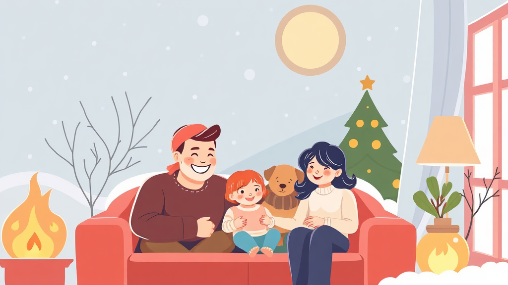 난방비 절약, 지금 바로 시작! (illustration 스타일)