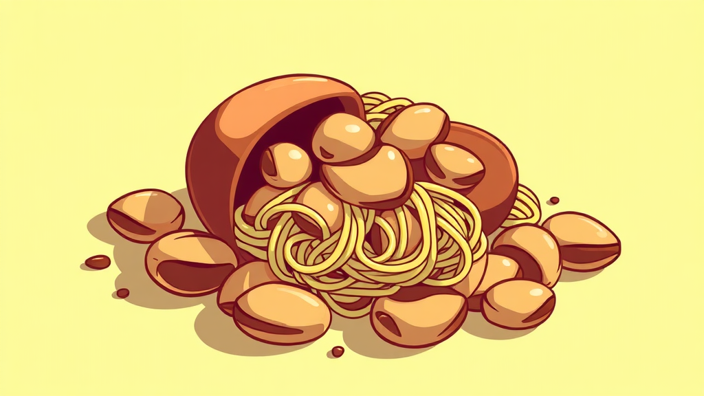 두쫀쿠 열풍의 그림자 (illustration 스타일)