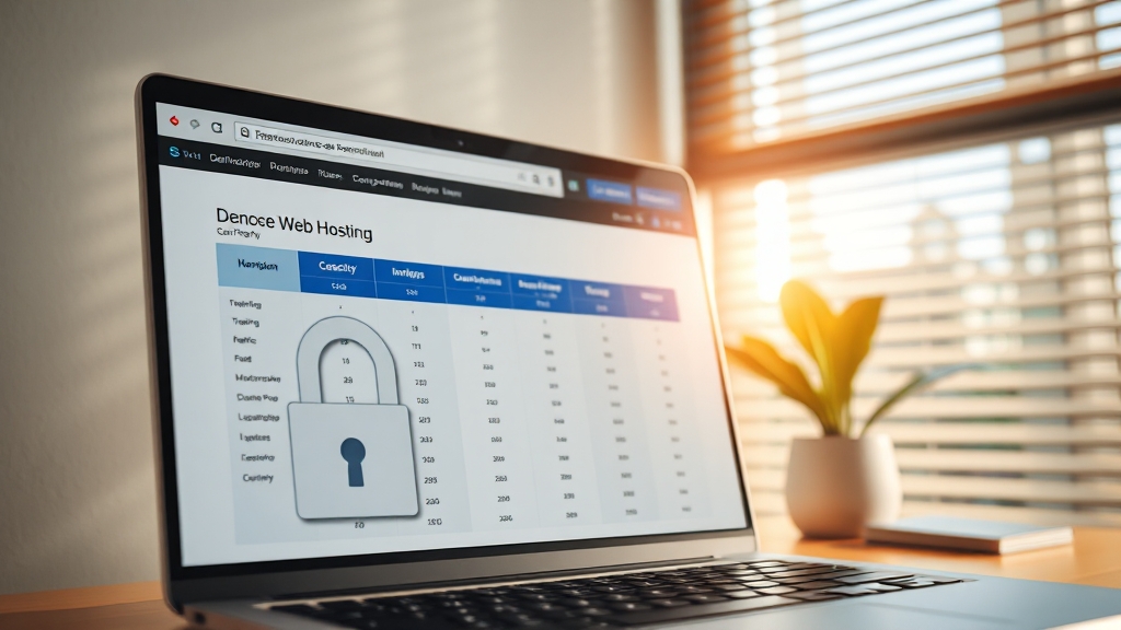 웹호스팅 요금제, 어떻게 비교할까요? (realistic 스타일)