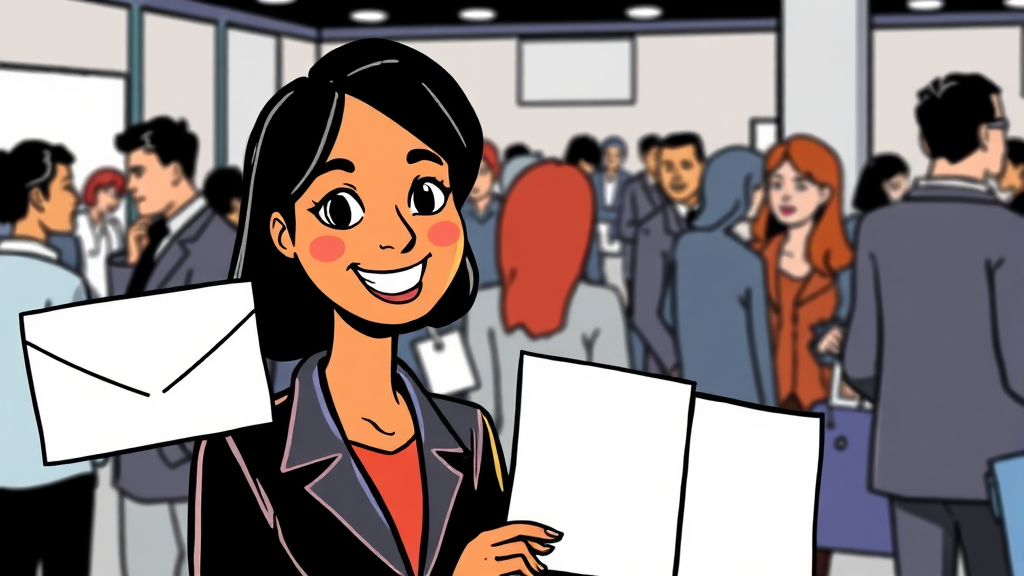 박람회 참가 후 관리 및 지원 (cartoon 스타일)