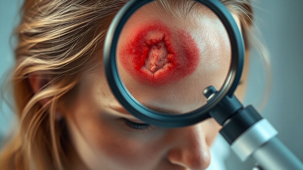 여성 탈모 진단 및 검사 방법 (realistic 스타일)