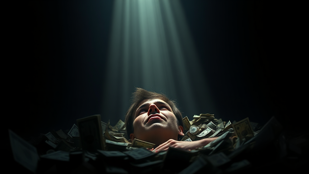 신용불량자, 무엇을 의미할까요? (realistic 스타일)