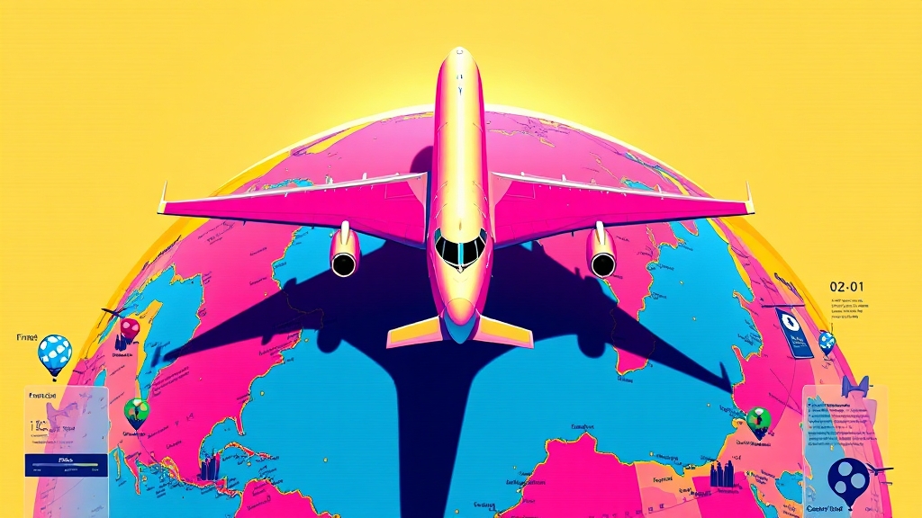 직항 vs 경유 항공편 선택 가이드 (popart 스타일)